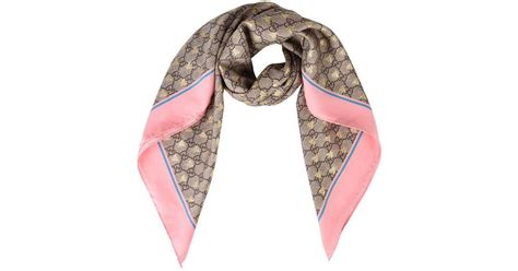 gucci pink bee scarf